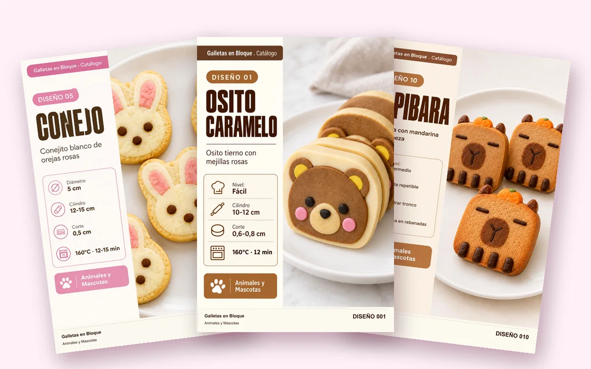 Fichas de Conejo, Osito Caramelo y Capibara
