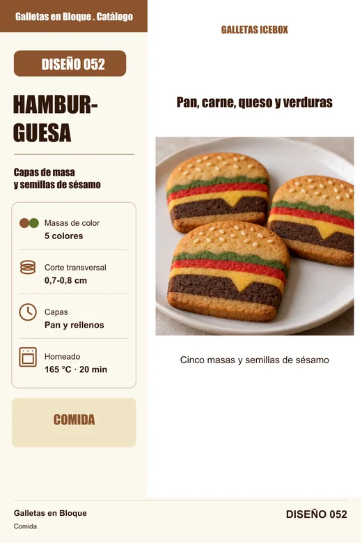 Ficha 052 Hamburguesa: portada